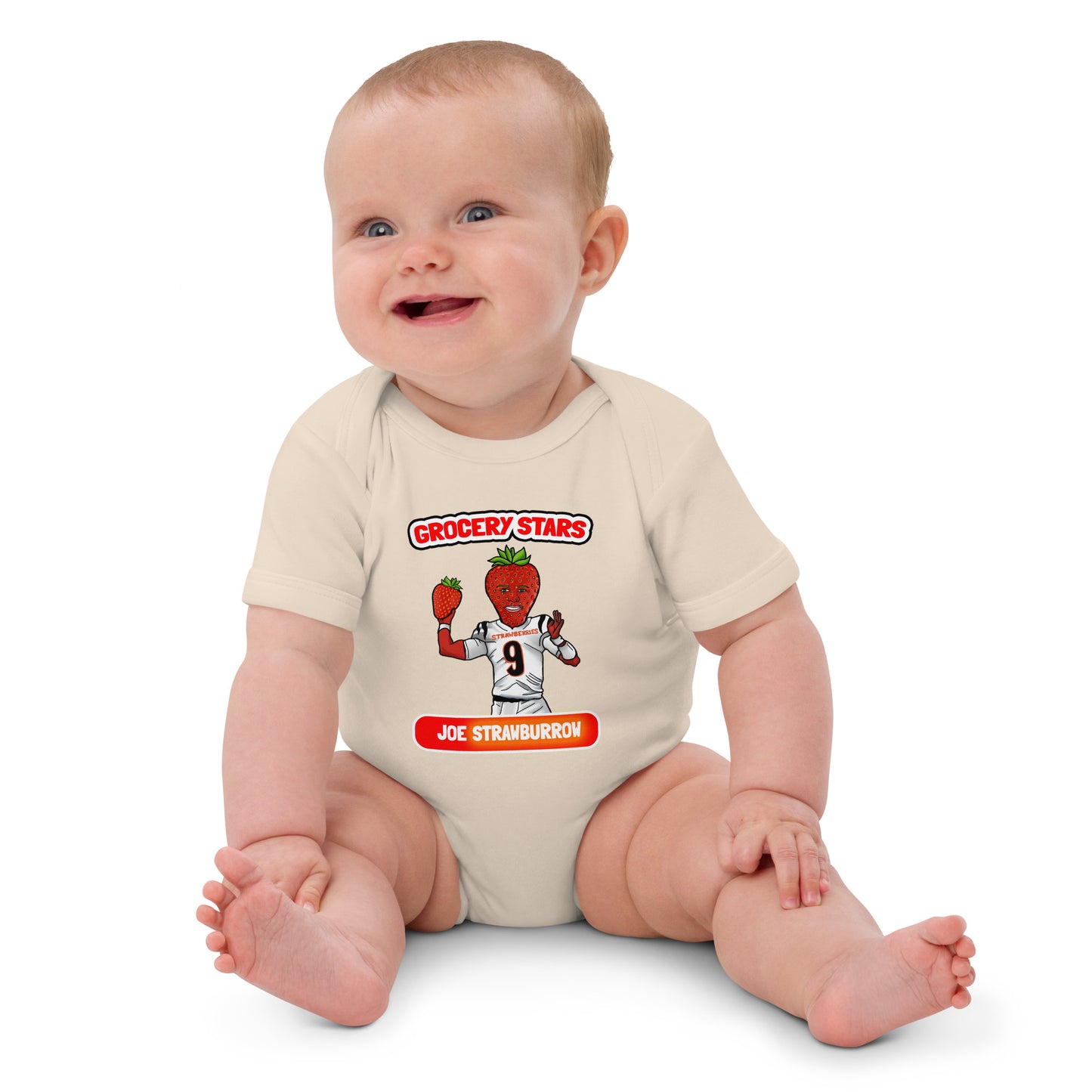 Joe Strawburrow - Organic Cotton Baby Bodysuit