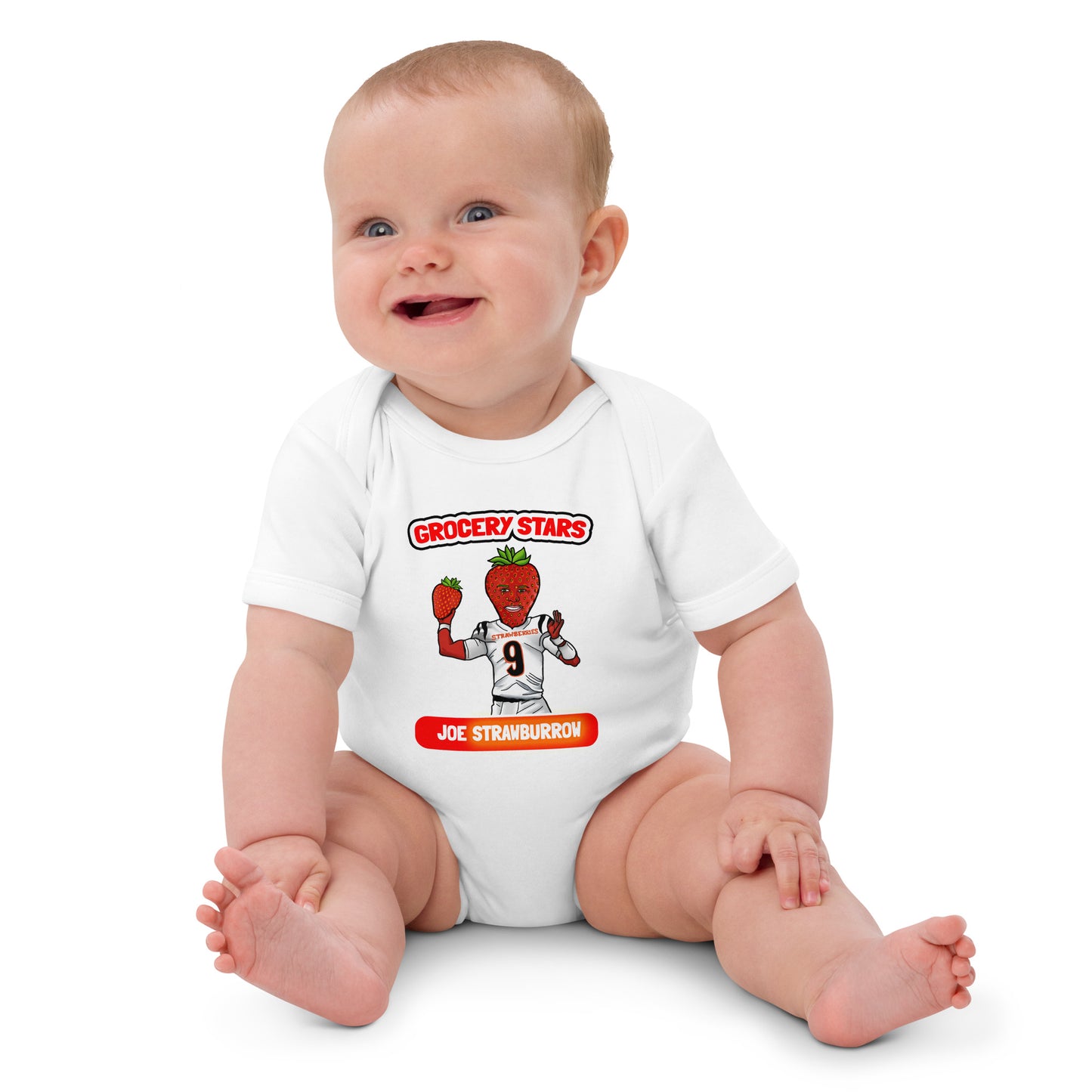 Joe Strawburrow - Organic Cotton Baby Bodysuit