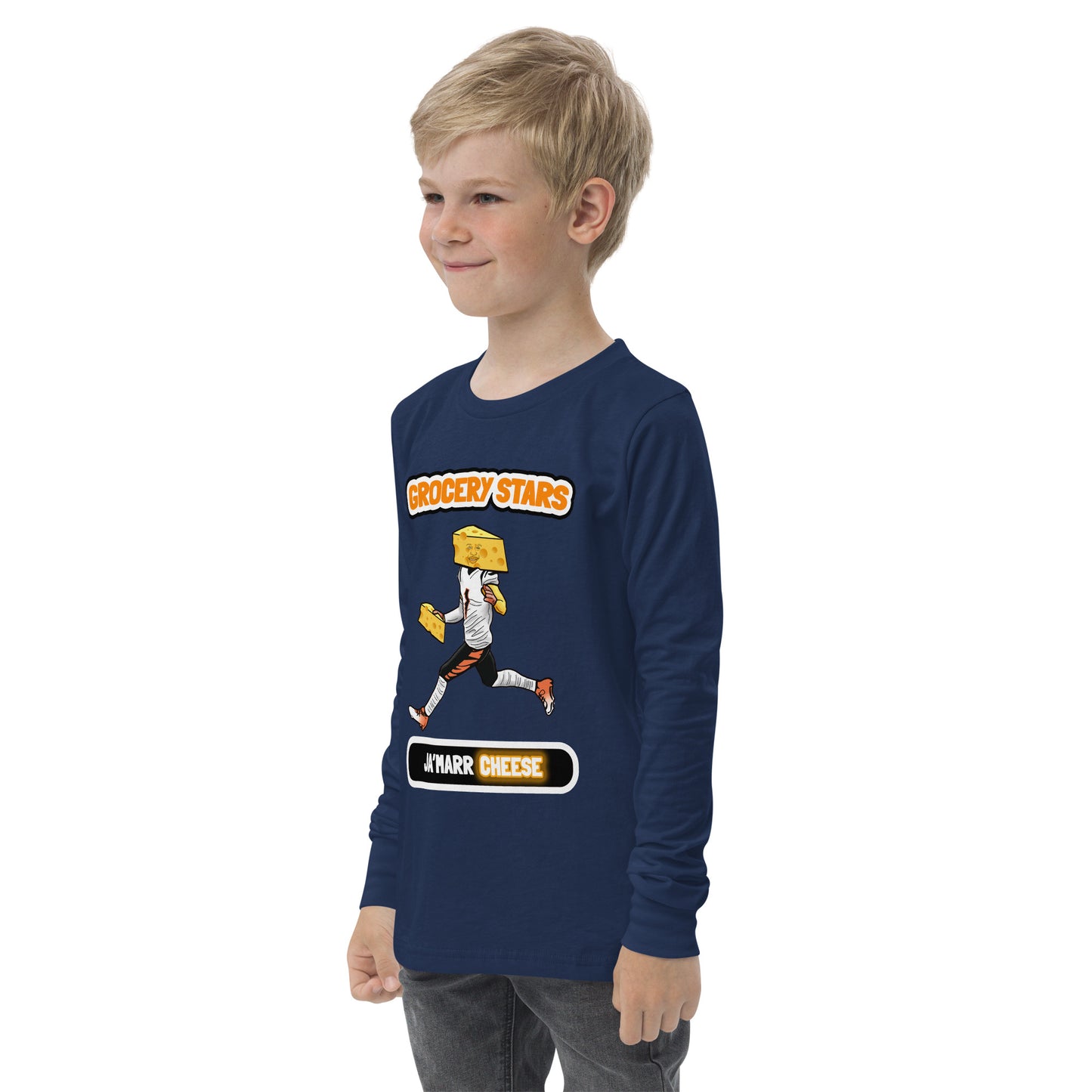 Ja'Marr Cheese - Youth Long Sleeve Tee