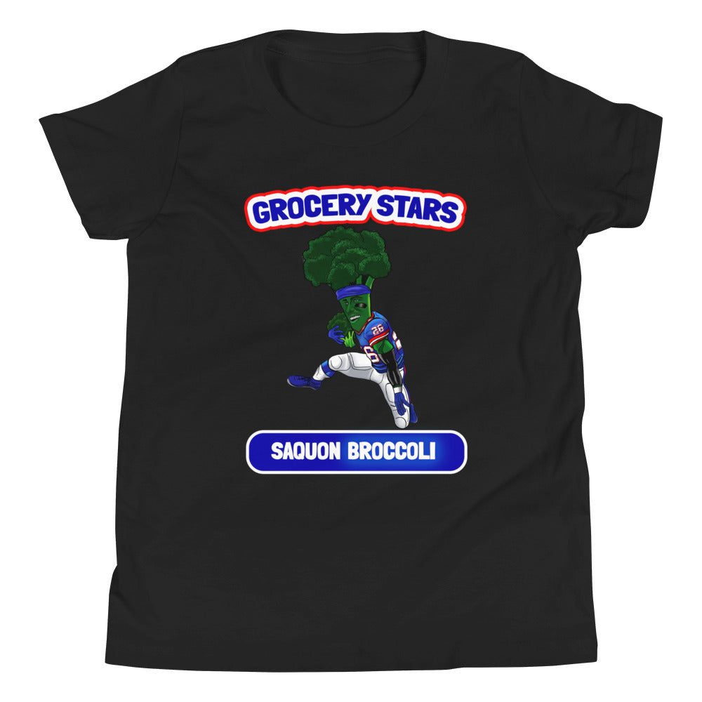 Saquon Broccoli - Youth Short Sleeve T-Shirt - GIANTS