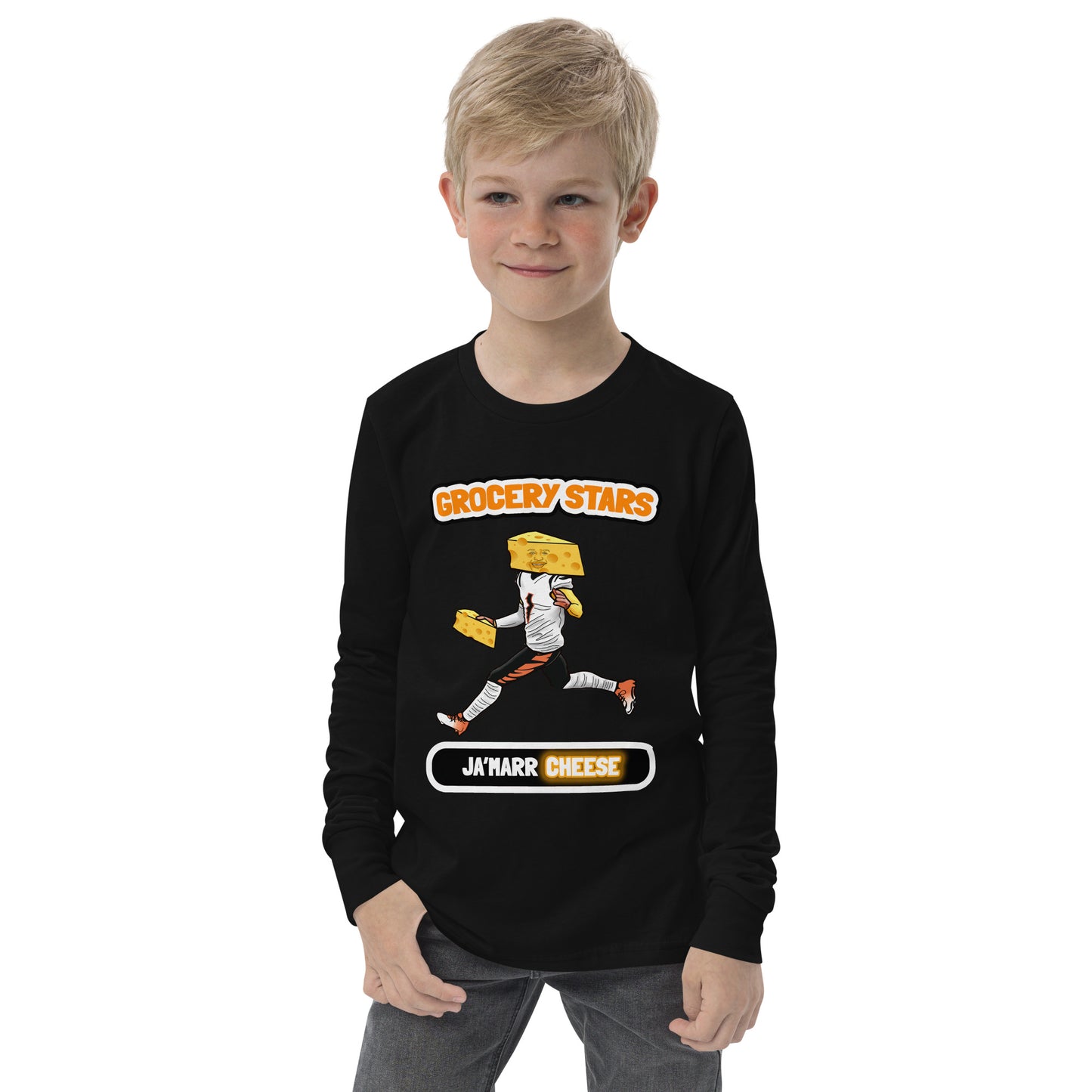 Ja'Marr Cheese - Youth Long Sleeve Tee