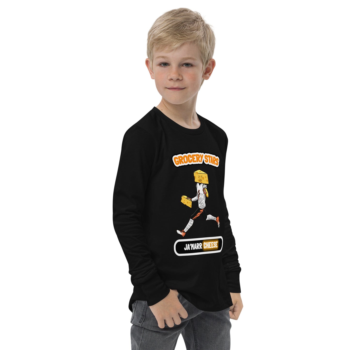 Ja'Marr Cheese - Youth Long Sleeve Tee