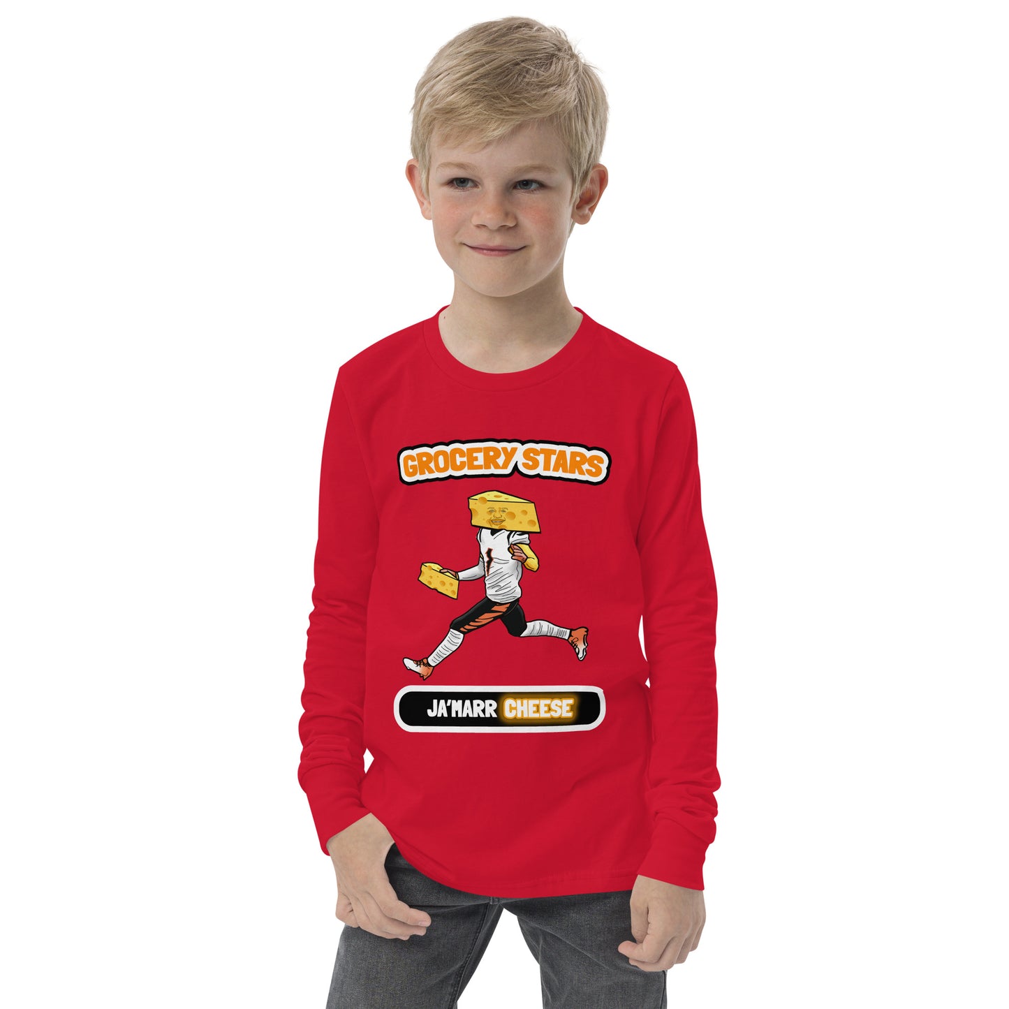 Ja'Marr Cheese - Youth Long Sleeve Tee