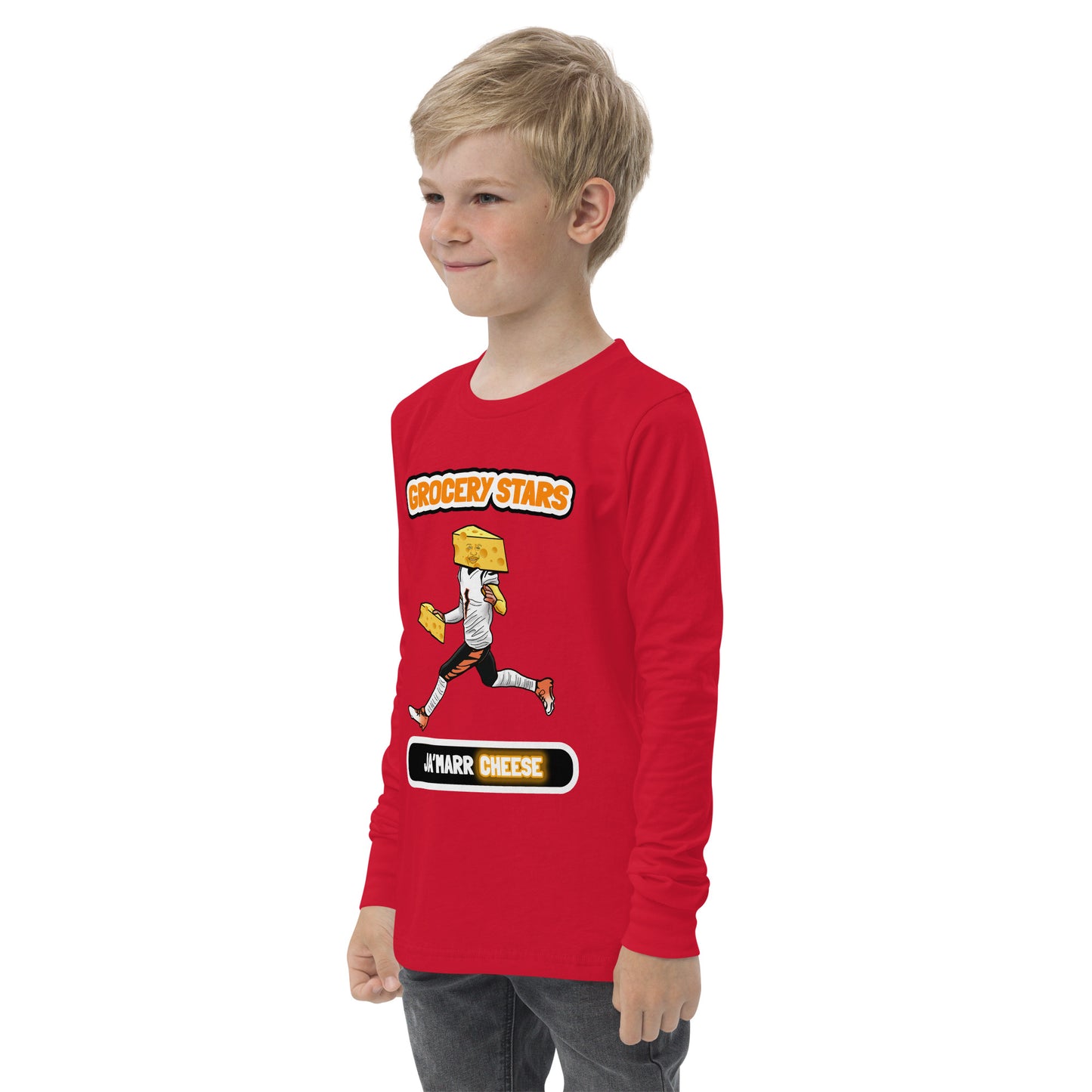 Ja'Marr Cheese - Youth Long Sleeve Tee