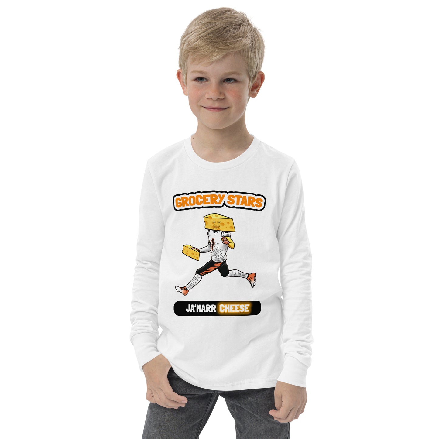 Ja'Marr Cheese - Youth Long Sleeve Tee