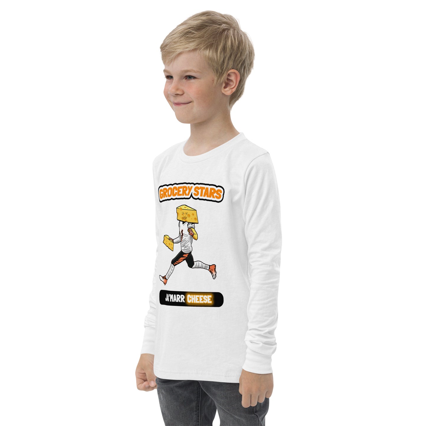 Ja'Marr Cheese - Youth Long Sleeve Tee